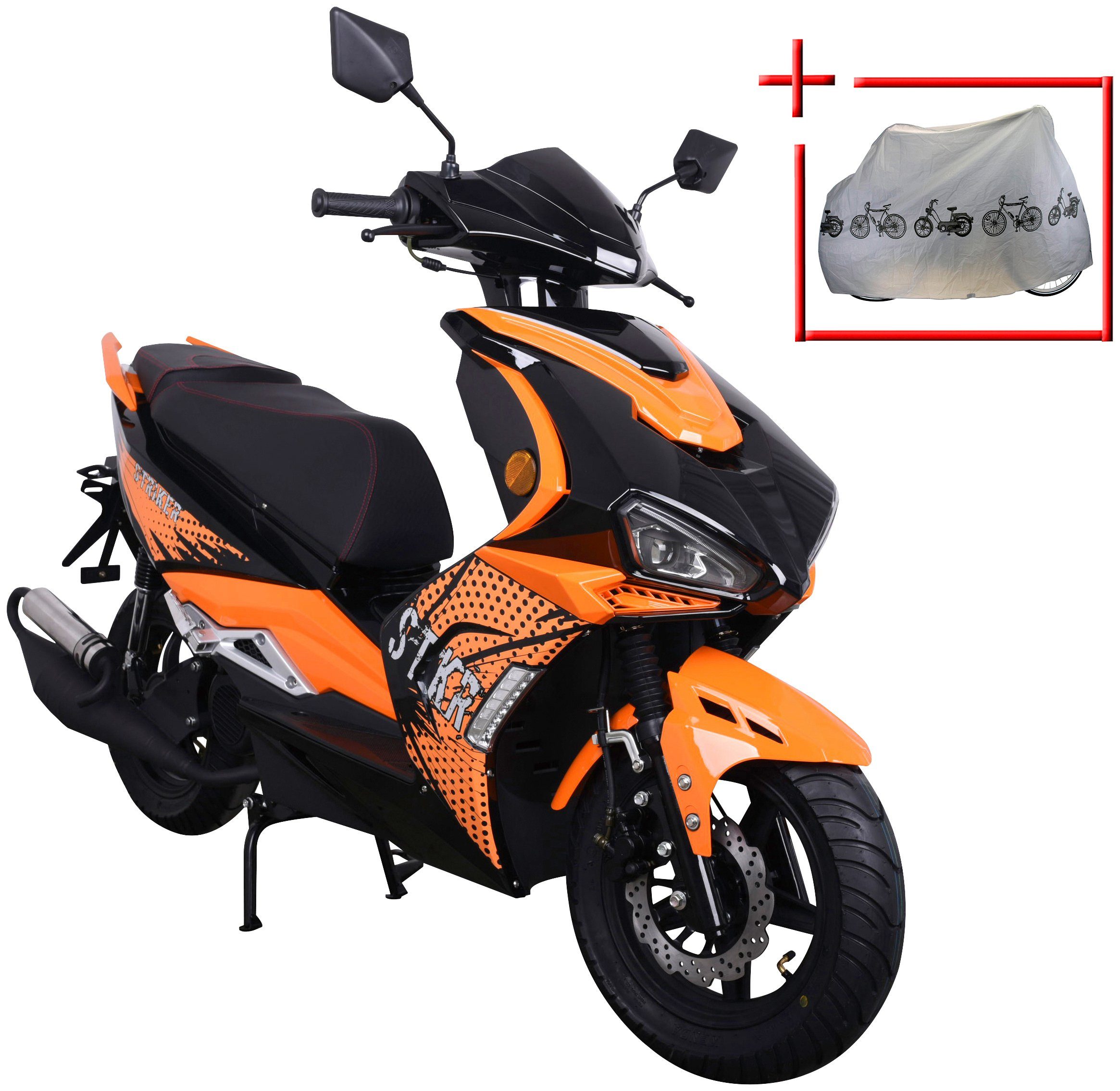 GT UNION Motorroller »Striker«, 50 ccm, orange | OTTO