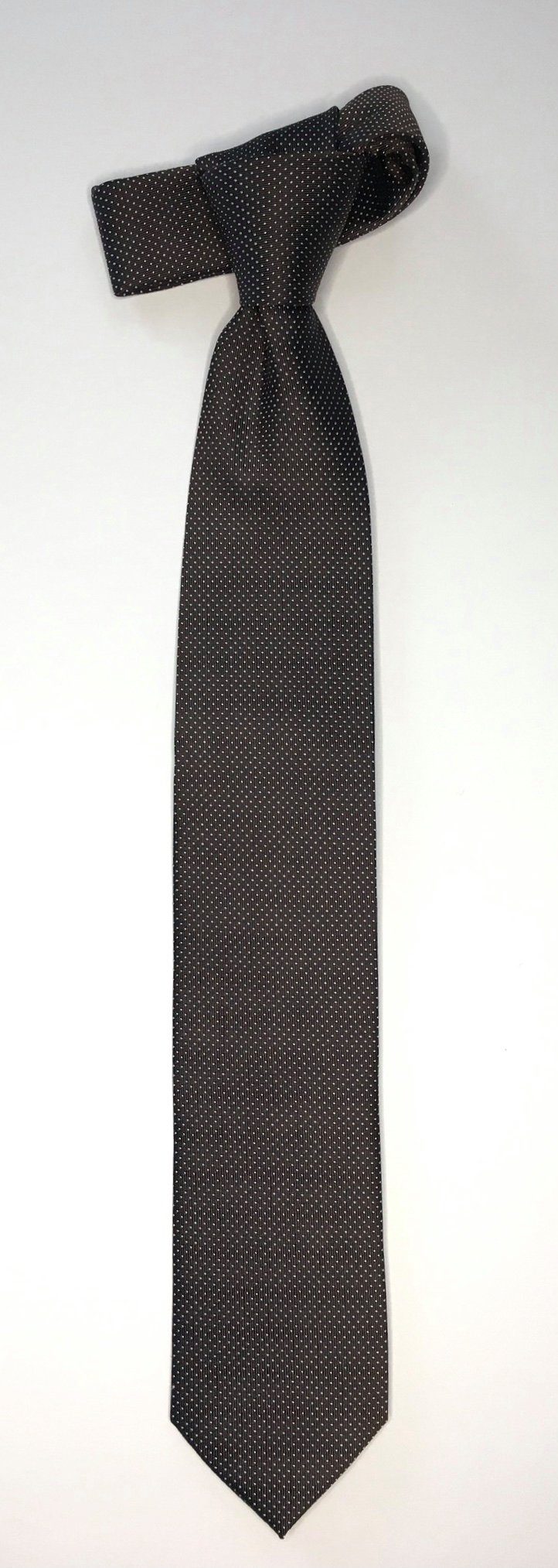 Seidenfalter Krawatte Seidenfalter im Design Picoté 6cm Braun Krawatte Krawatte edlen Seidenfalter Picoté