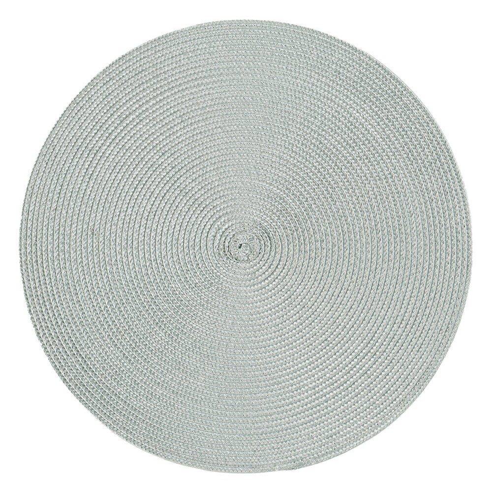 Haus und Deko Platzset Platzset rund ca. 35 cm Ø abwaschbar Bast Optik Tischset Platzdeckche, (1-St)