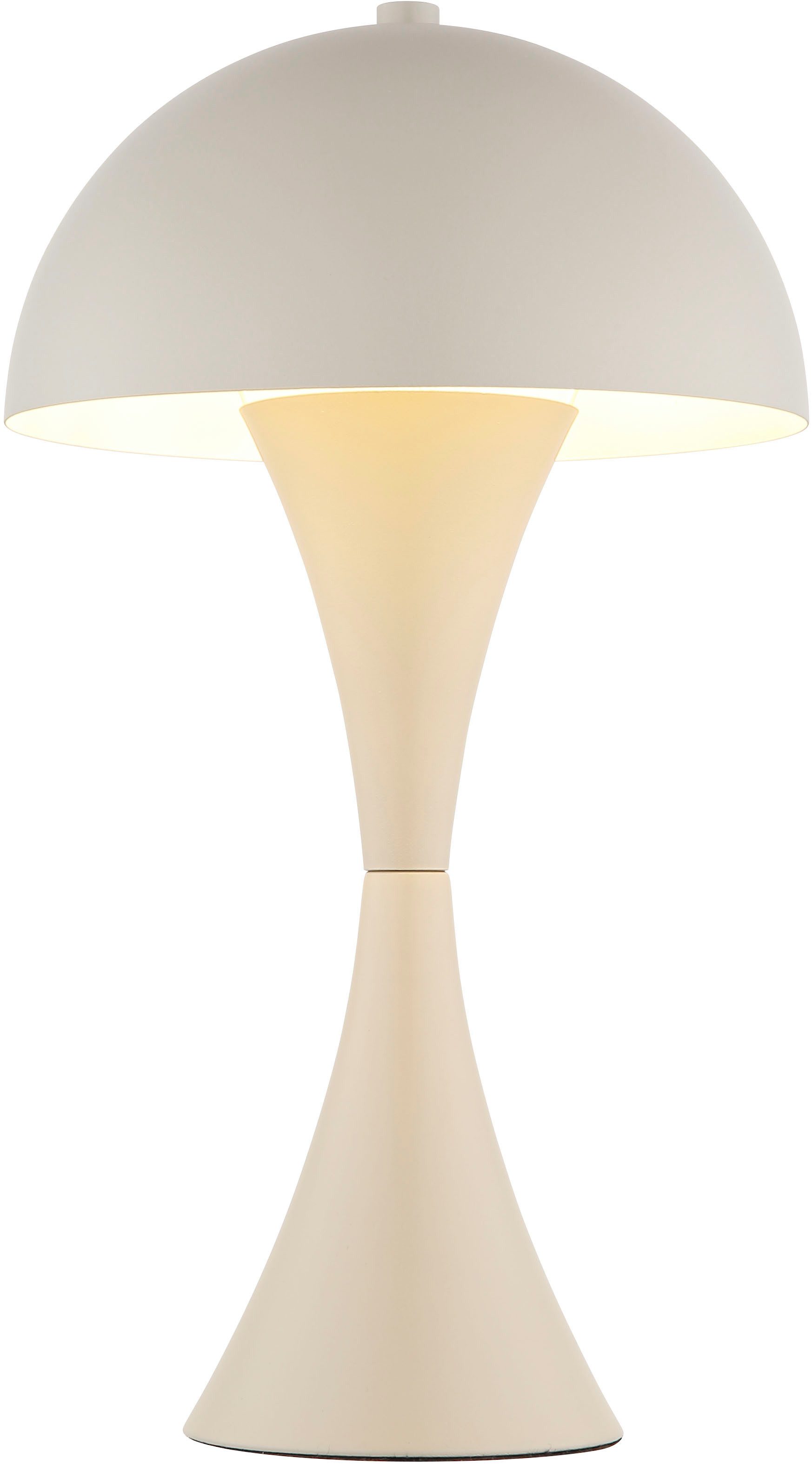 OTTO home Tischleuchte Sivvia Pilzlampe, Ein-/Ausschalter, ohne Leuchtmittel, Wippschalter am Kabel, Schirm in Pilzform, Pilzschirm, Metall, E27 – Bild 4 von 5