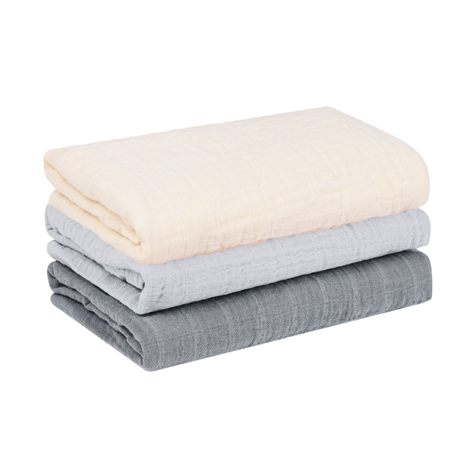 furora BABY Spucktuch Baby Mulltücher Sets (Bio-Musselin: super soft) 80x80cm oder 25x25cm, Sehr weich