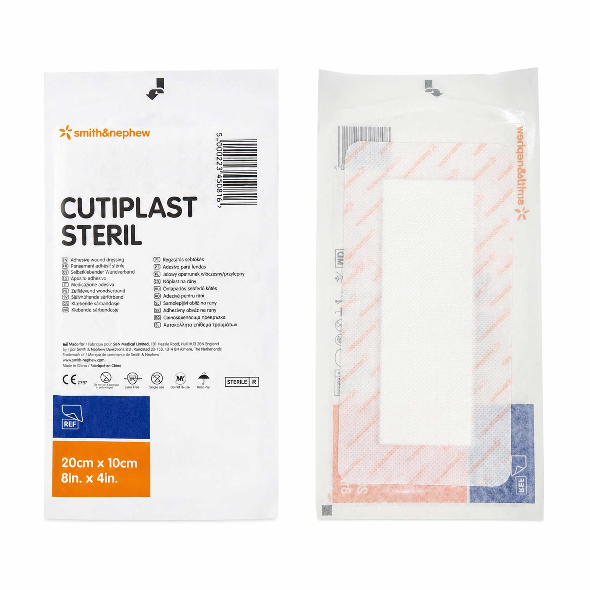 Smith & Nephew Wundpflaster Wundverband Cutiplast, steril 20 x 10 cm