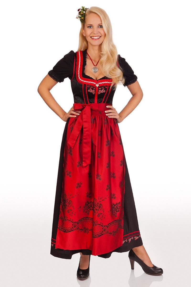 Spieth & Wensky Dirndl Dirndl lang 2tlg. - SAPHIRA - rot