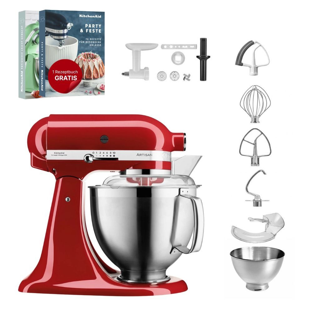 KitchenAid Küchenmaschine KitchenAid 4,8 L 5KSM185 Artisan Küchenmaschine Cookielover