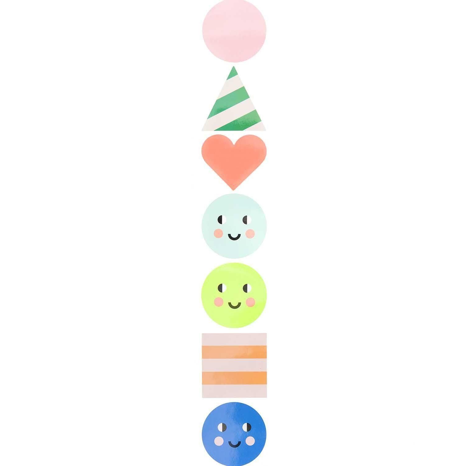 Rico Design Sticker Sticker Happy Birthday, Formen MIX
