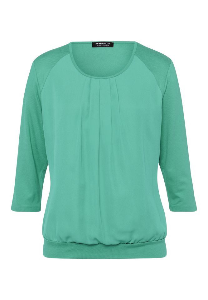 Blusenshirt - Bluse - Langarmbluse - Blusenshirt mit doppeltem Vorderteil