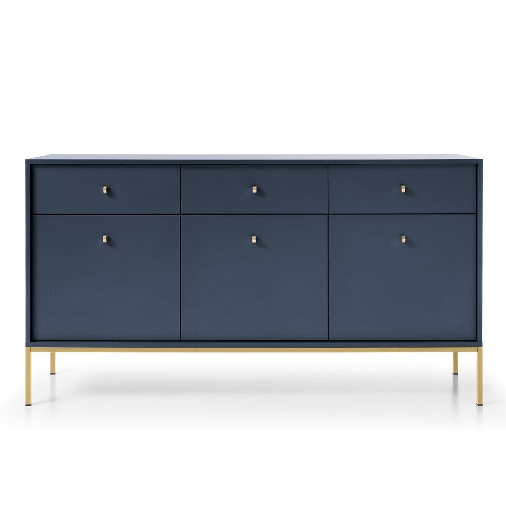 Lomadox Sideboard MALAGA-160, 154cm breit, marineblau, günstig online kaufen