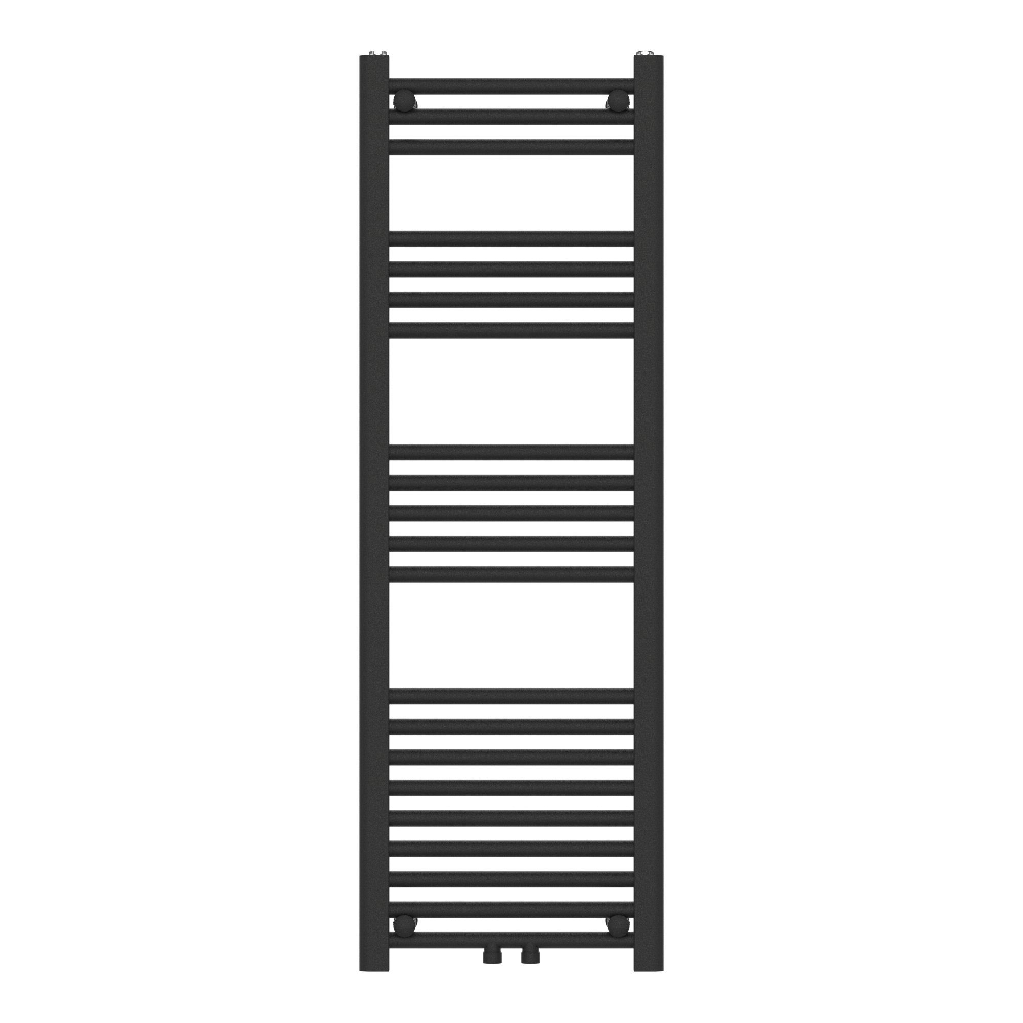 neu.haus Badheizkörper, »Voss« Handtuchheizkörper mit Stangen 120 x 40 cm Schwarz