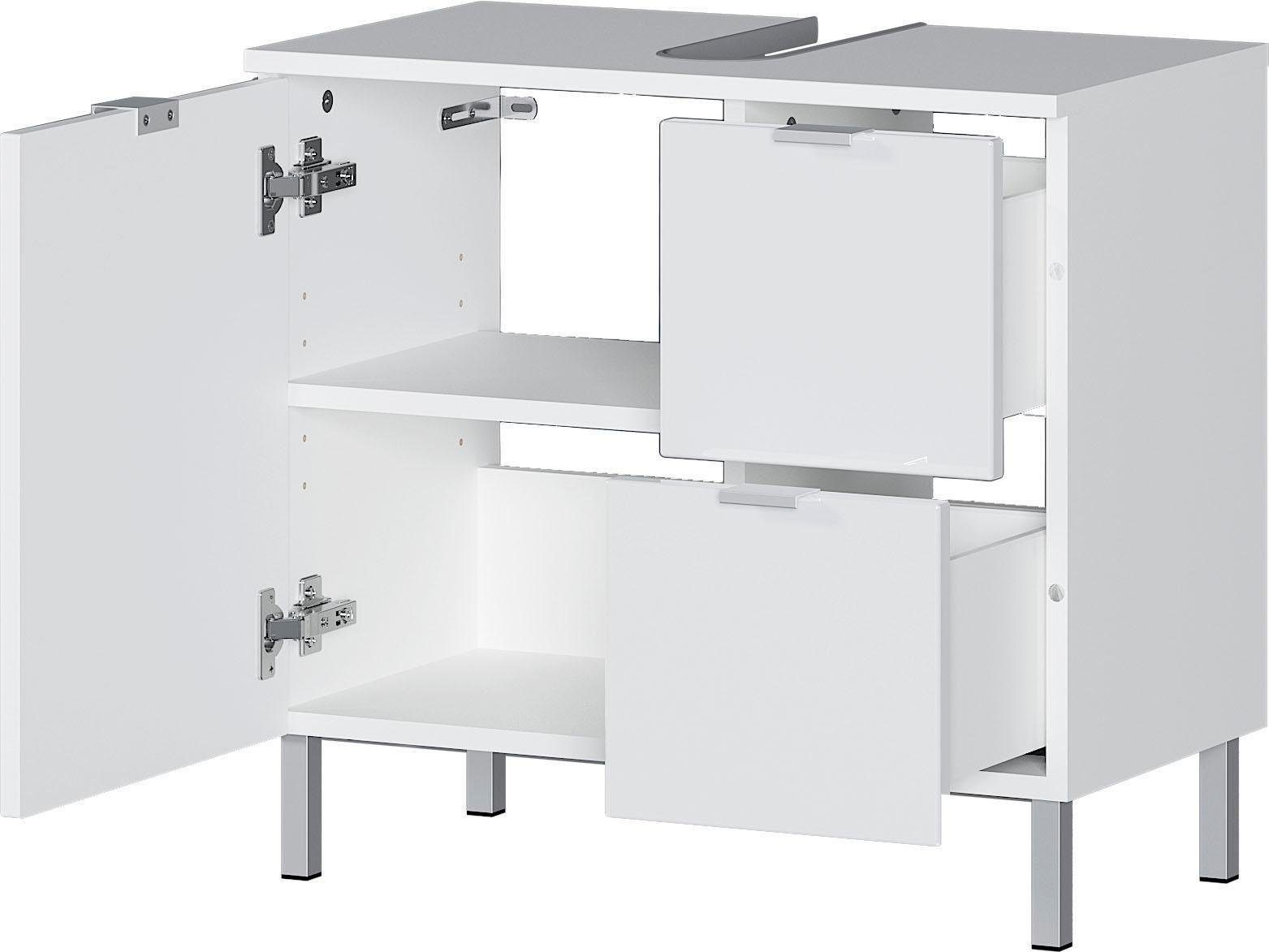 Germania Waschbeckenunterschrank GW-MAURESA Eiche 80 cm günstig online kaufen