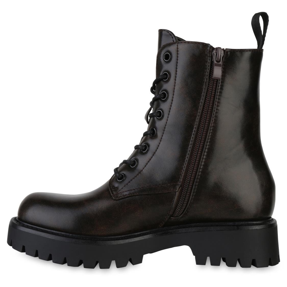 VAN HILL 841325 Schnürstiefelette Damen Leicht Gefütterte Schnürstiefelette günstig online kaufen