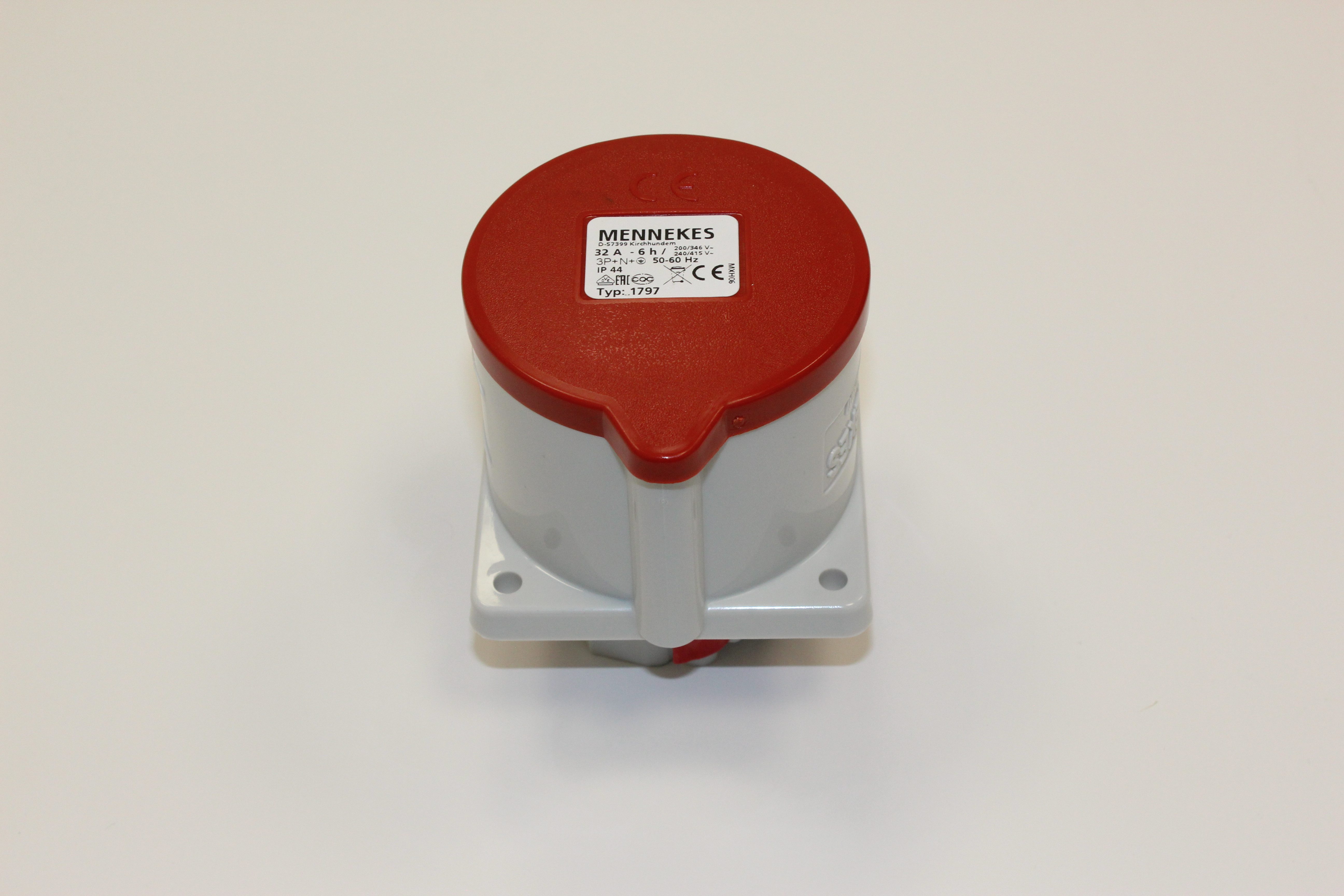 Mennekes Steckdose Wanddose 32A, 5p, 6h, 400V IP44 1797