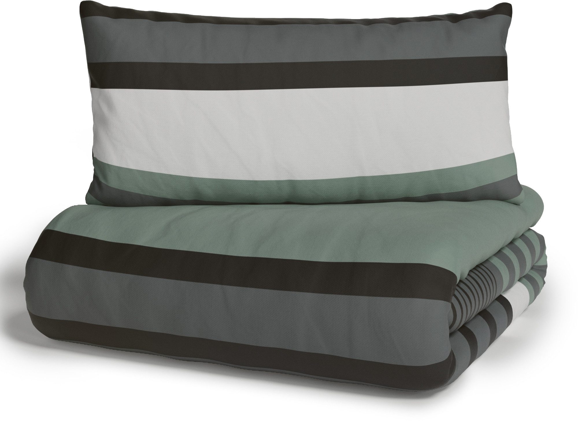 OTTO home Bettwäsche Majoran in 135x200, 155x220 cm u.a. Bettwäsche-Set mit Streifen, Polycotton recycelt, 2 teilig, gestreifte Bettwäsche in 4 Qualitäten, Mark – Bild 5 von 5