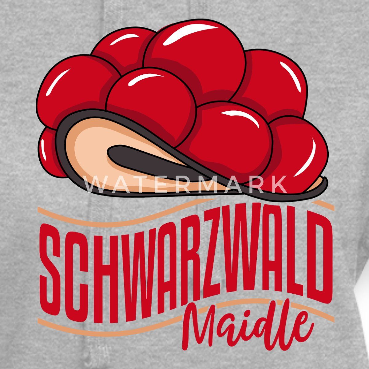 Spreadshirt Sweatkleid Schwarzwald Maidle Bollenhut Schwarzwald Geschenk Frauen Hoodie Kleid (1-tlg)