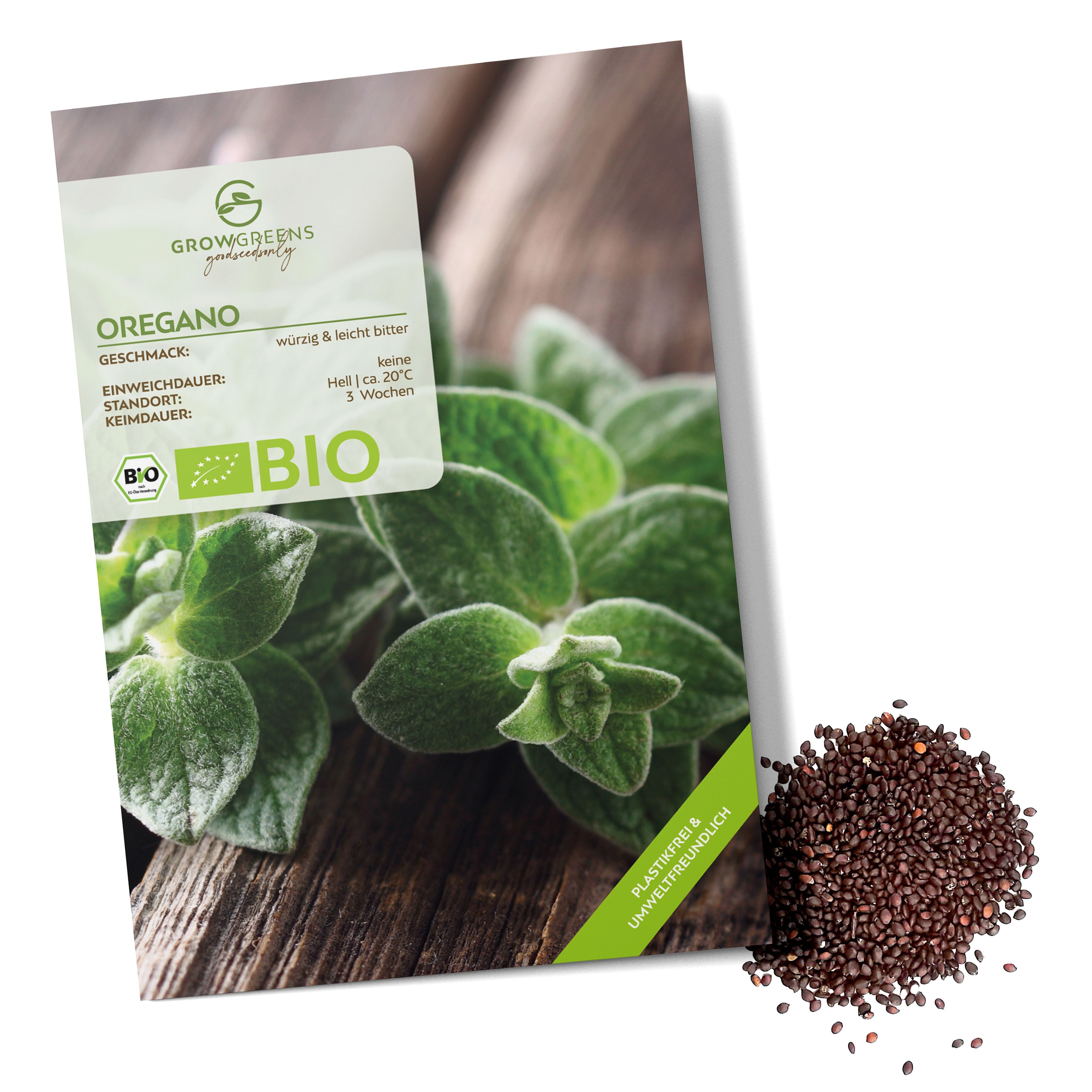 Kräutersamen BIO Oregano Samen - Küchenkräuter Saatgut aus bio. Anbau (750 Korn)