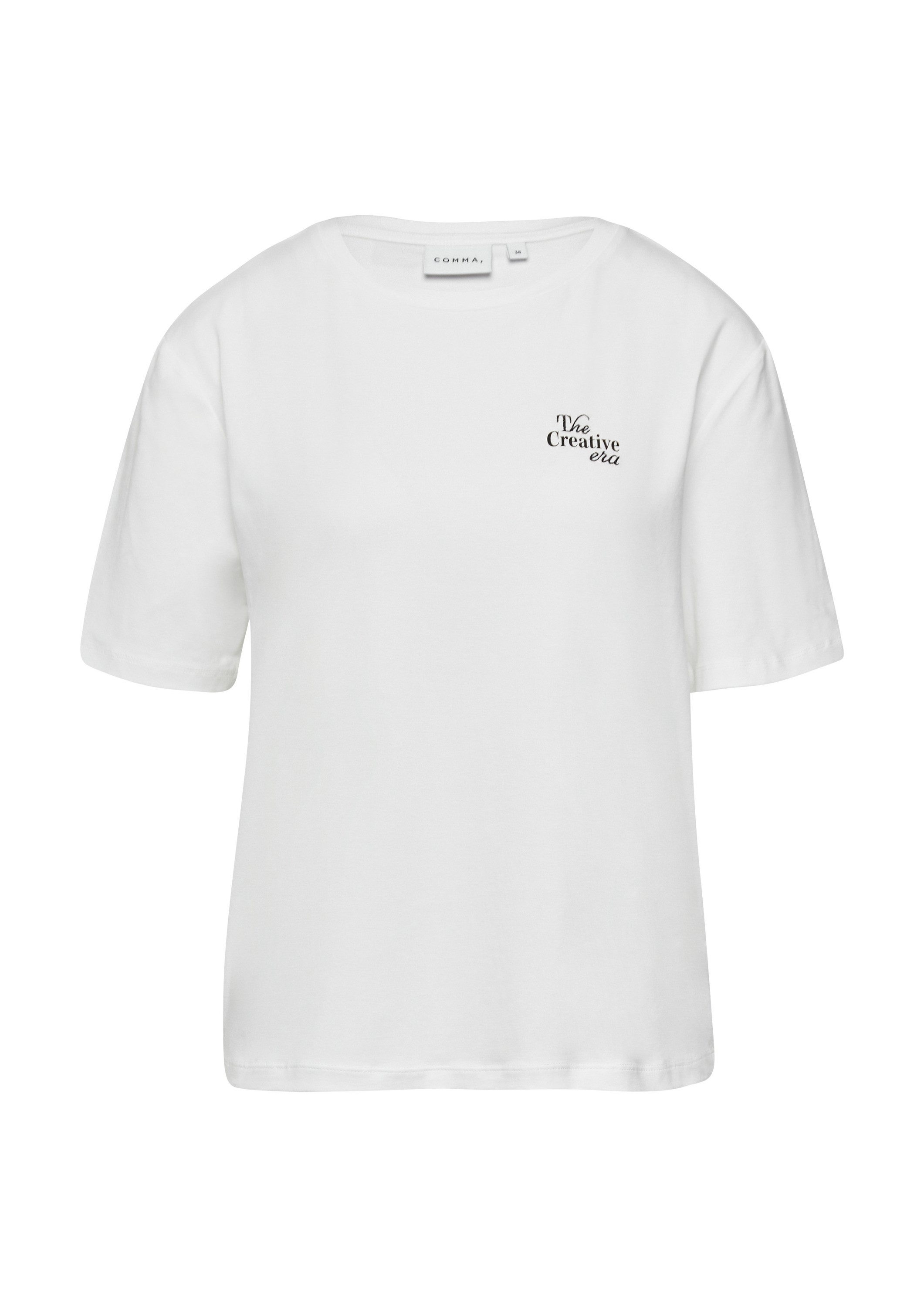 comma Kurzarmshirt T-Shirt Lässiges T-Shirt mit Artwork günstig online kaufen
