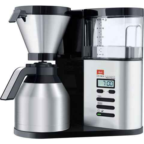 Melitta Filterkaffeemaschine AromaElegance® Therm DeLuxe 1012-06, 1,13l Kaffeekanne, Papierfilter 1x4