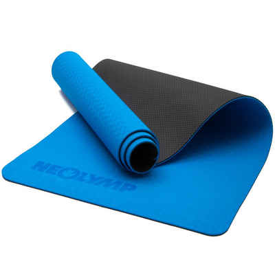 NEOLYMP Yogamatte Sportmatte - Ideal für Yoga, Pilates & Gymnastik - Fitnessmatte (Set, Gymnastikmatte - Workouts In- und Outdoor - E- Book - 6 Farbvarianten), Trainingsmatte - Rutschfeste Oberfläche - Komfort -Gelenkunterstützung