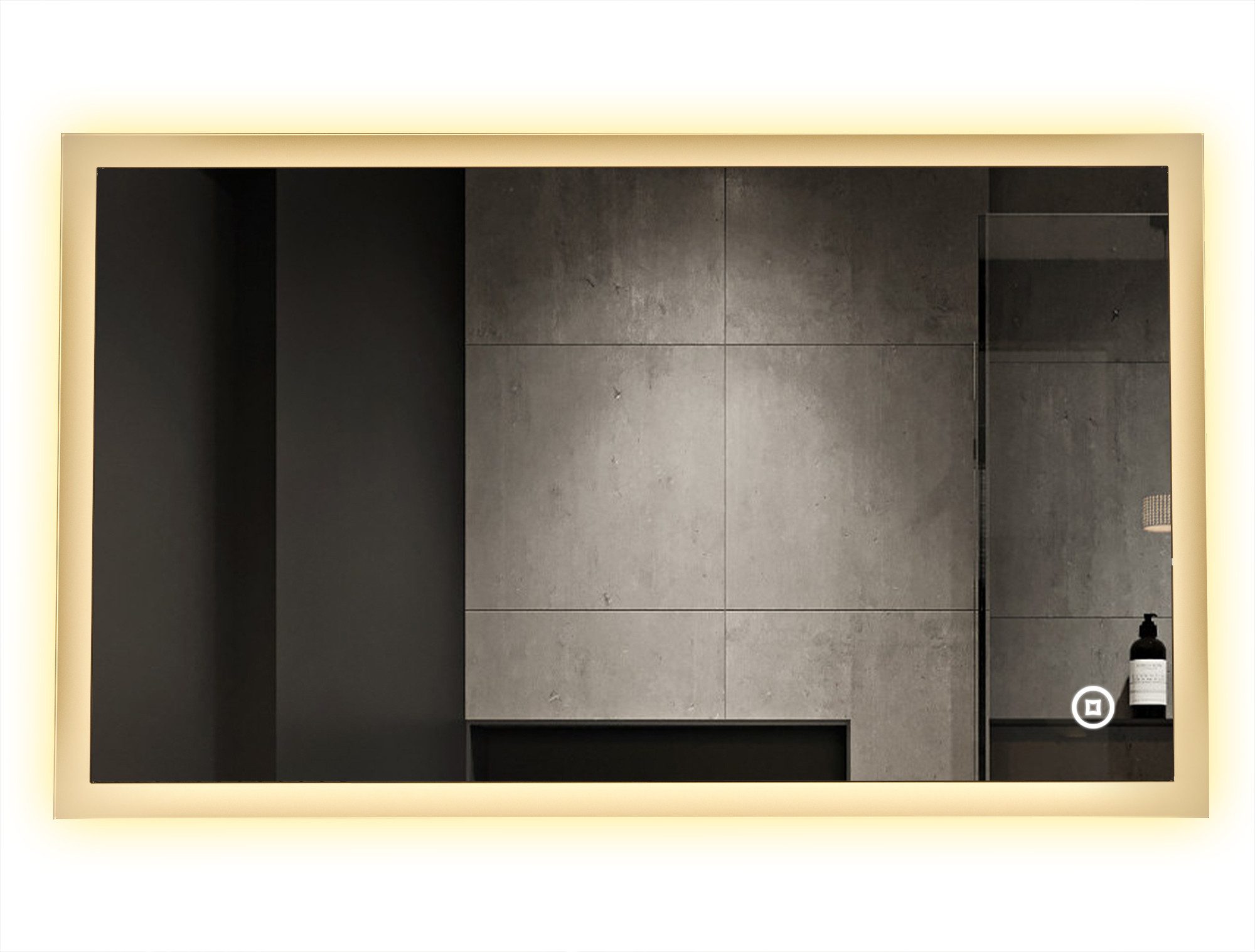 Spiegel LED Badspiegel 100x70 Kalt/Neutral/Warmweiß Dimmbar Speicherfunktion