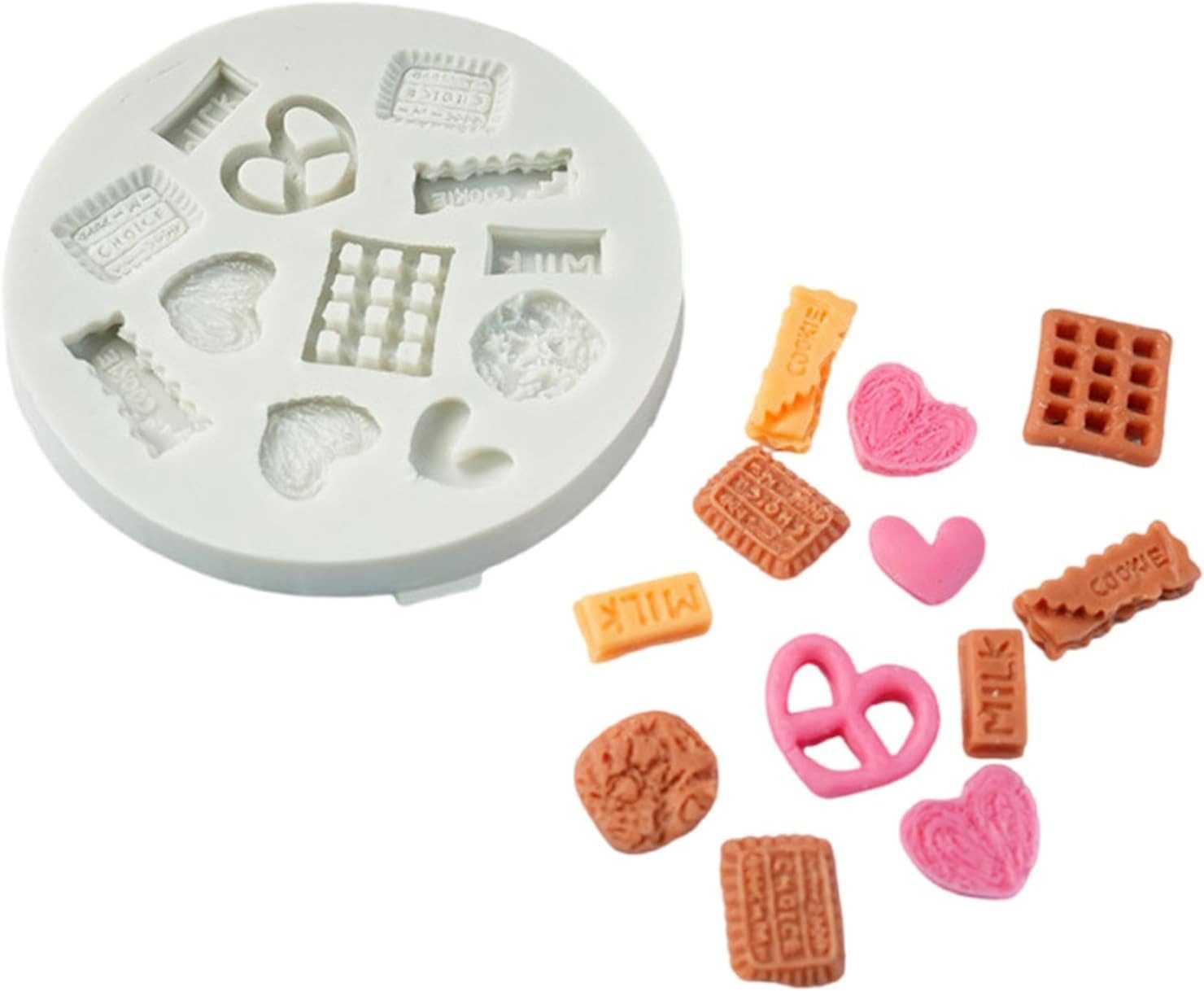 FELIXLEO Silikonform Silikon Keksform 12 Mulden Schokolade Fondant Backform, (1-tlg)