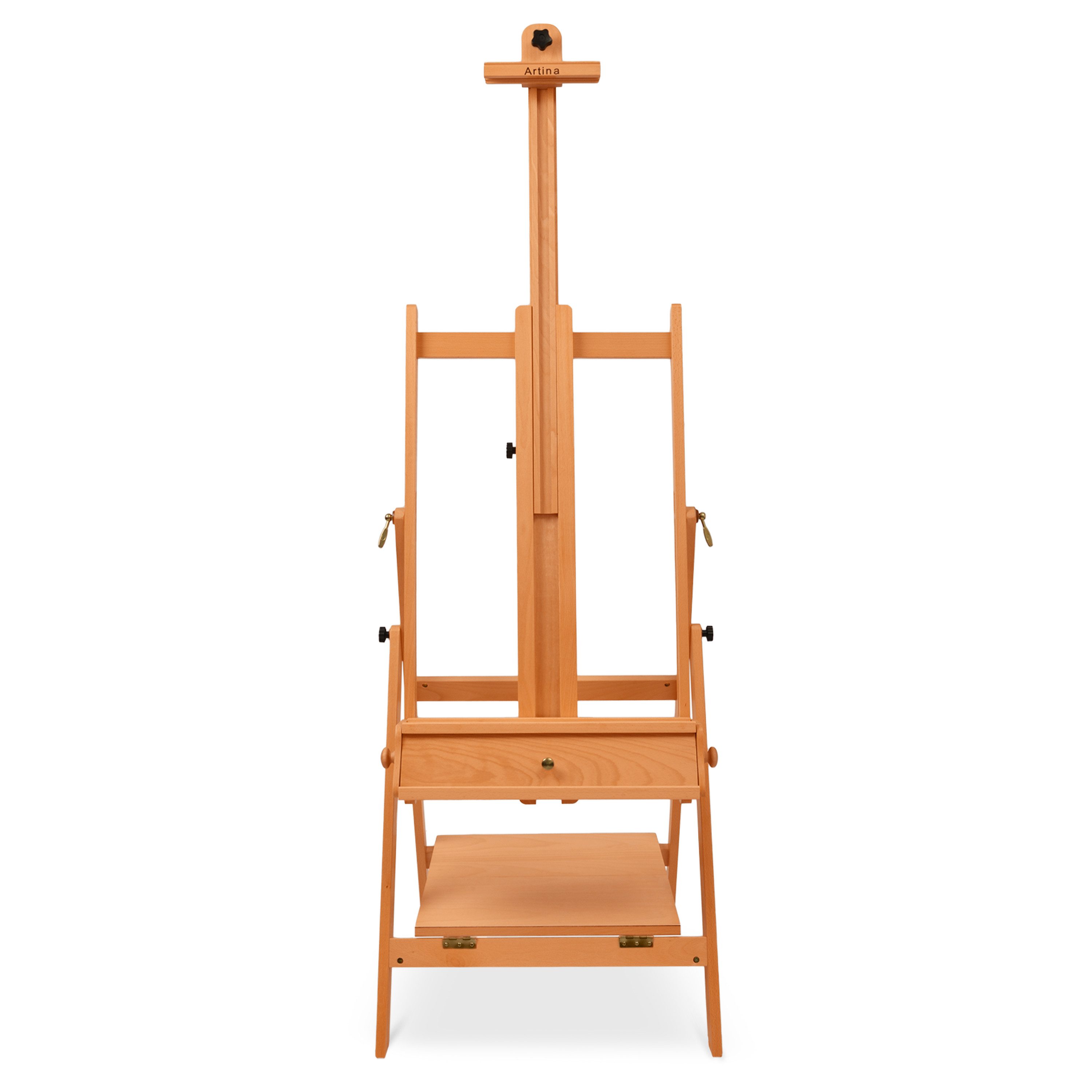 Artina Staffelei, Artina Napoli Staffelei 207x60x60cm Natur Buchenholz