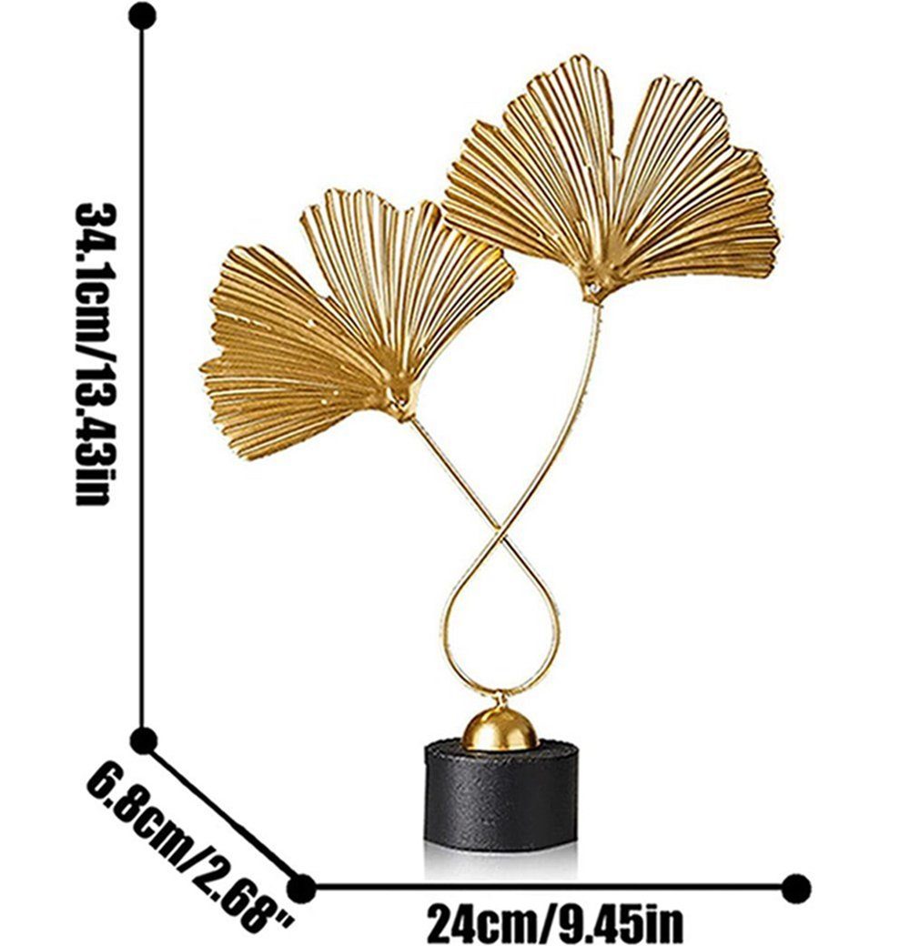 DAYUT Dekoobjekt Herbstdekoration, Ginkgo (1 Kunst biloba Ornament, St) Ornament