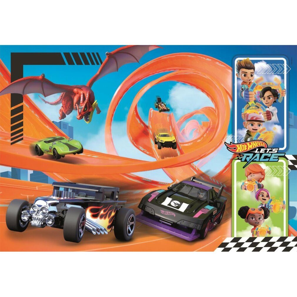 Puzzle Hot Wheels Puzzle 104Stück