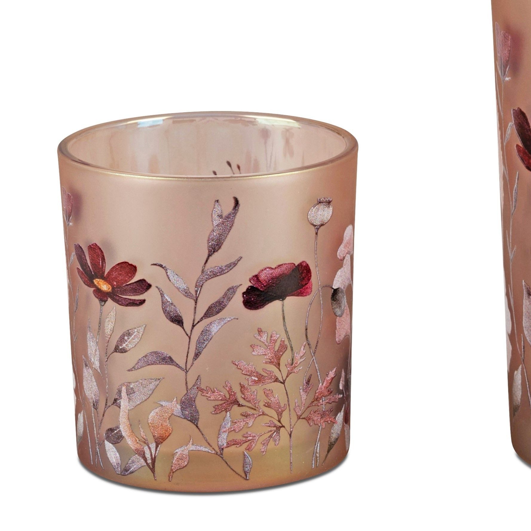 formano Teelichthalter Herbstzeit, Farbe: Rosa, Motiv: günstig online kaufen