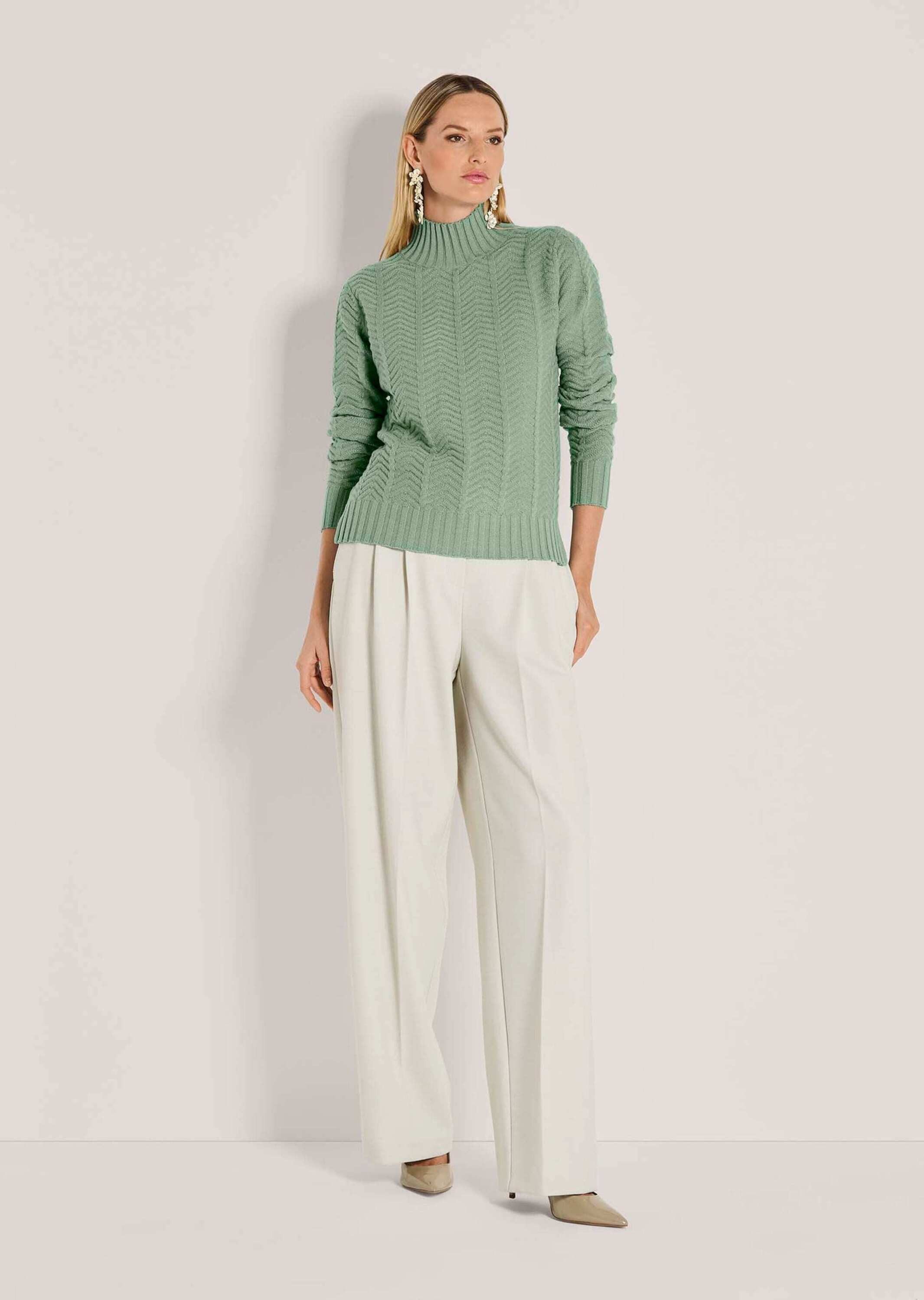 MADELEINE Strickpullover Eleganter Winterpullover mit Strukturstrick günstig online kaufen