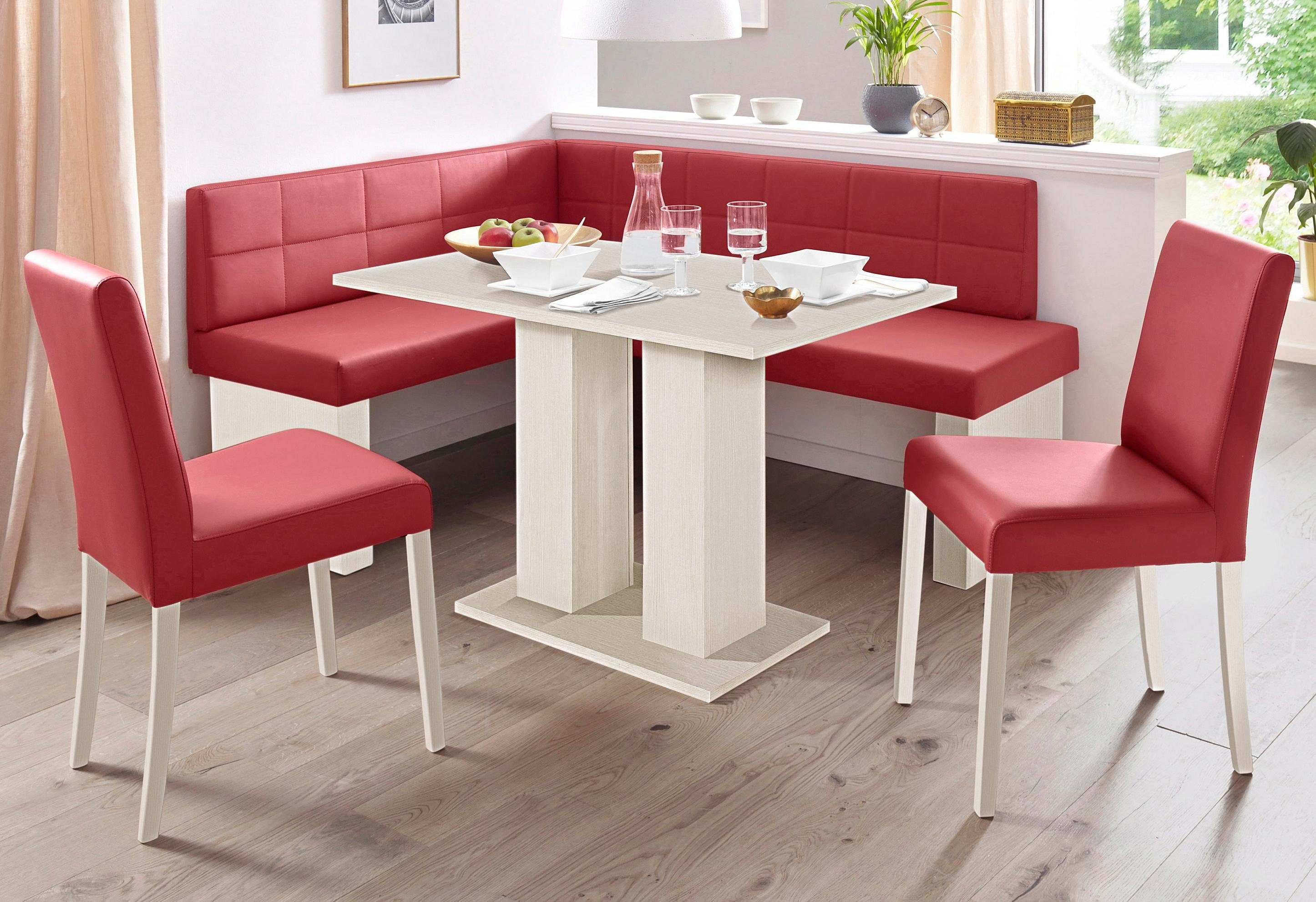 massivline&more Eckbankgruppe "Anna" Set, 4 Stk. tlg. mit 2 Stühlen mit mas günstig online kaufen