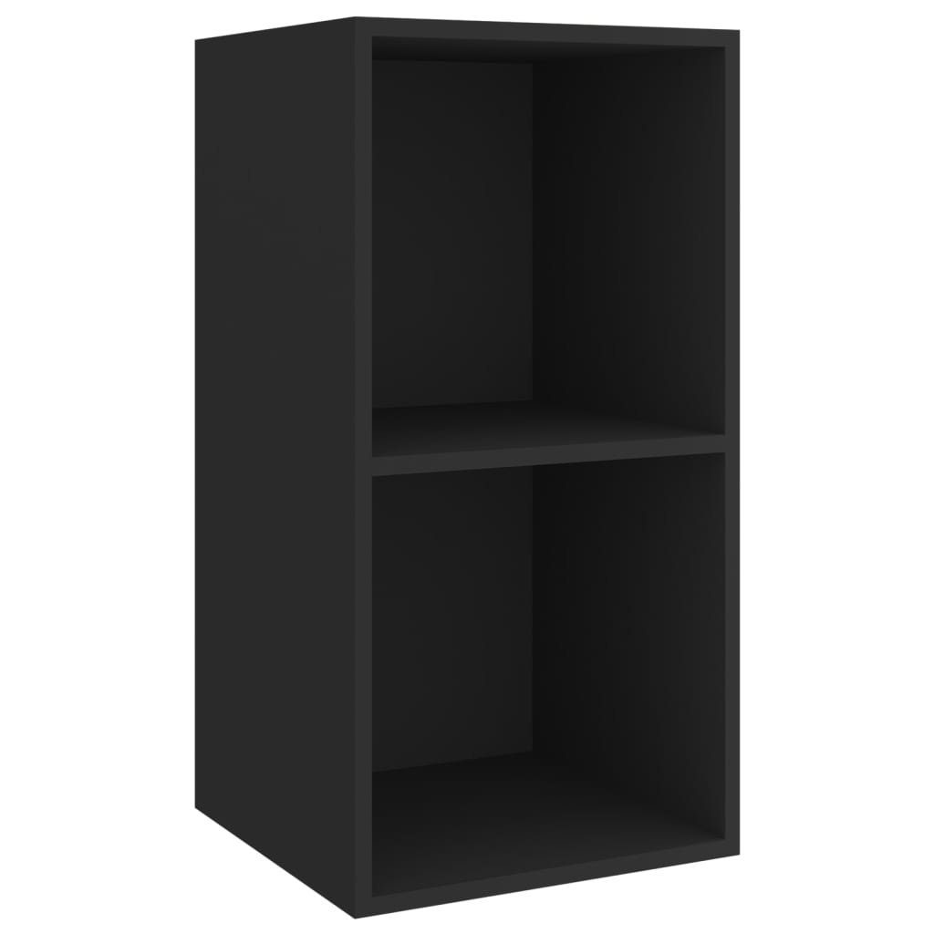 furnicato TV-Schrank Stk. Schwarz TV-Wandschränke Holzwerkstoff 4