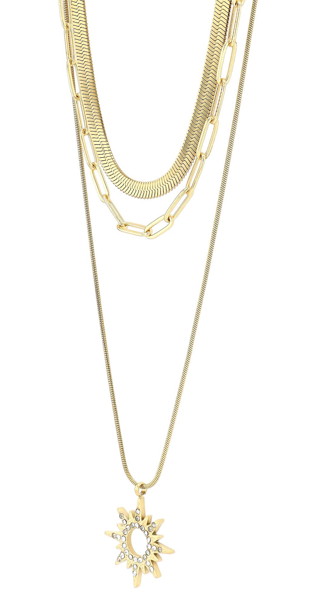 Kette ohne Anhänger Edelstahl Halskette mit Anhänger 50 cm + 5 cm