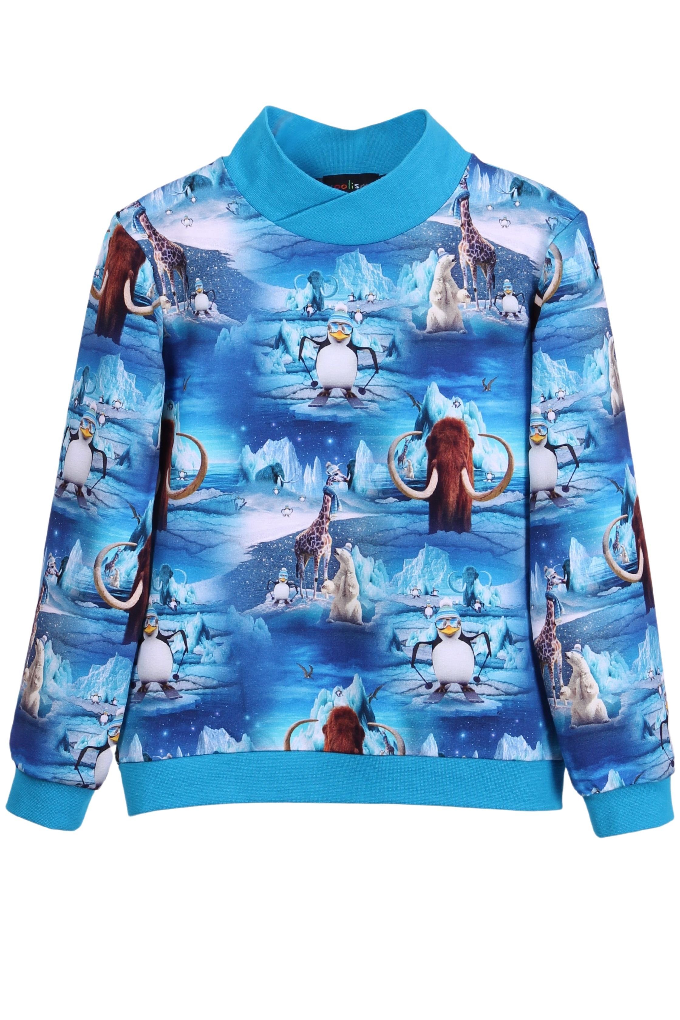 in AGE Europa Sweater mit ICE coolismo Print Kinder Made Jungen Sweatershirt