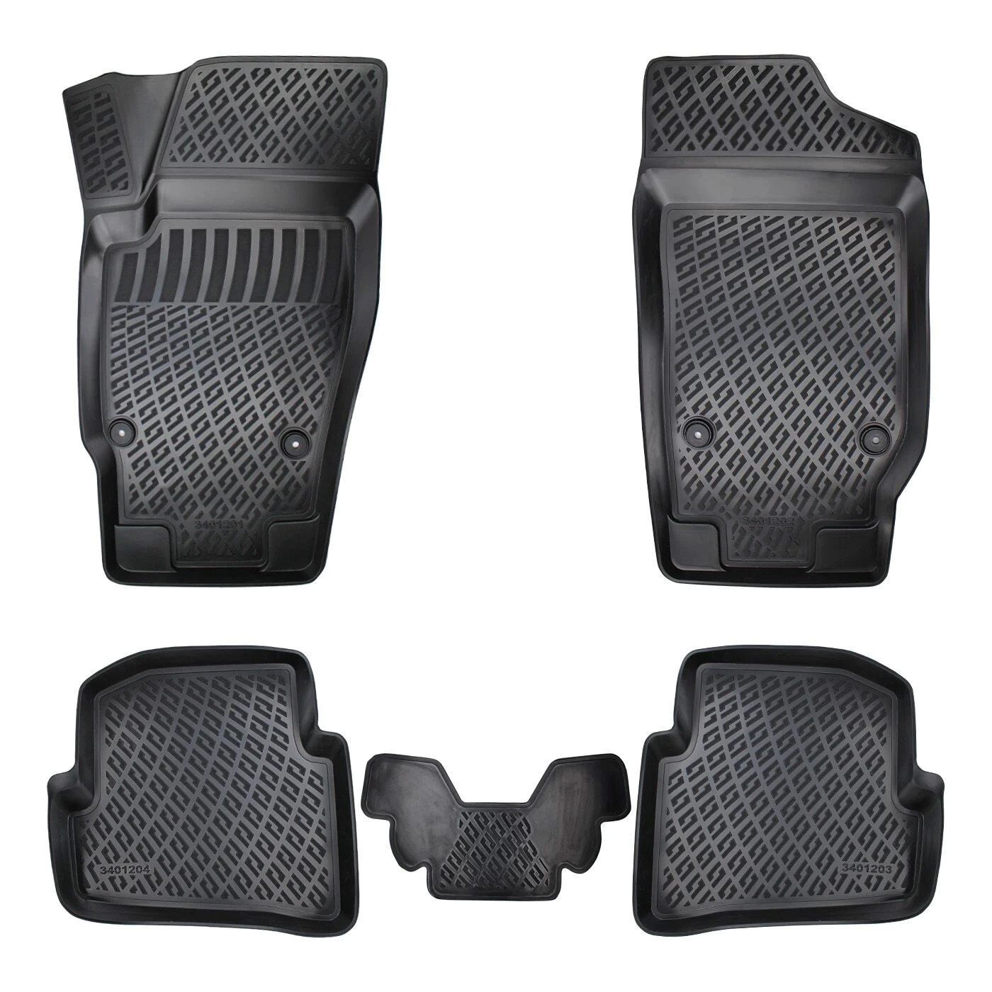fussmattenprofi.com Auto-Fußmatte D Auto Fussmatten für Seat Ibiza 4 2008-2017 (1 St), für Seat Seat Ibiza