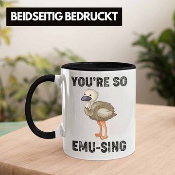 Trendation Tasse Trendation - Tasse You're So Emu-Sing Liebe Valentinstag Geschenk für Sie Ihn Wortspiel Geschenkidee Spruch Beste Freundin