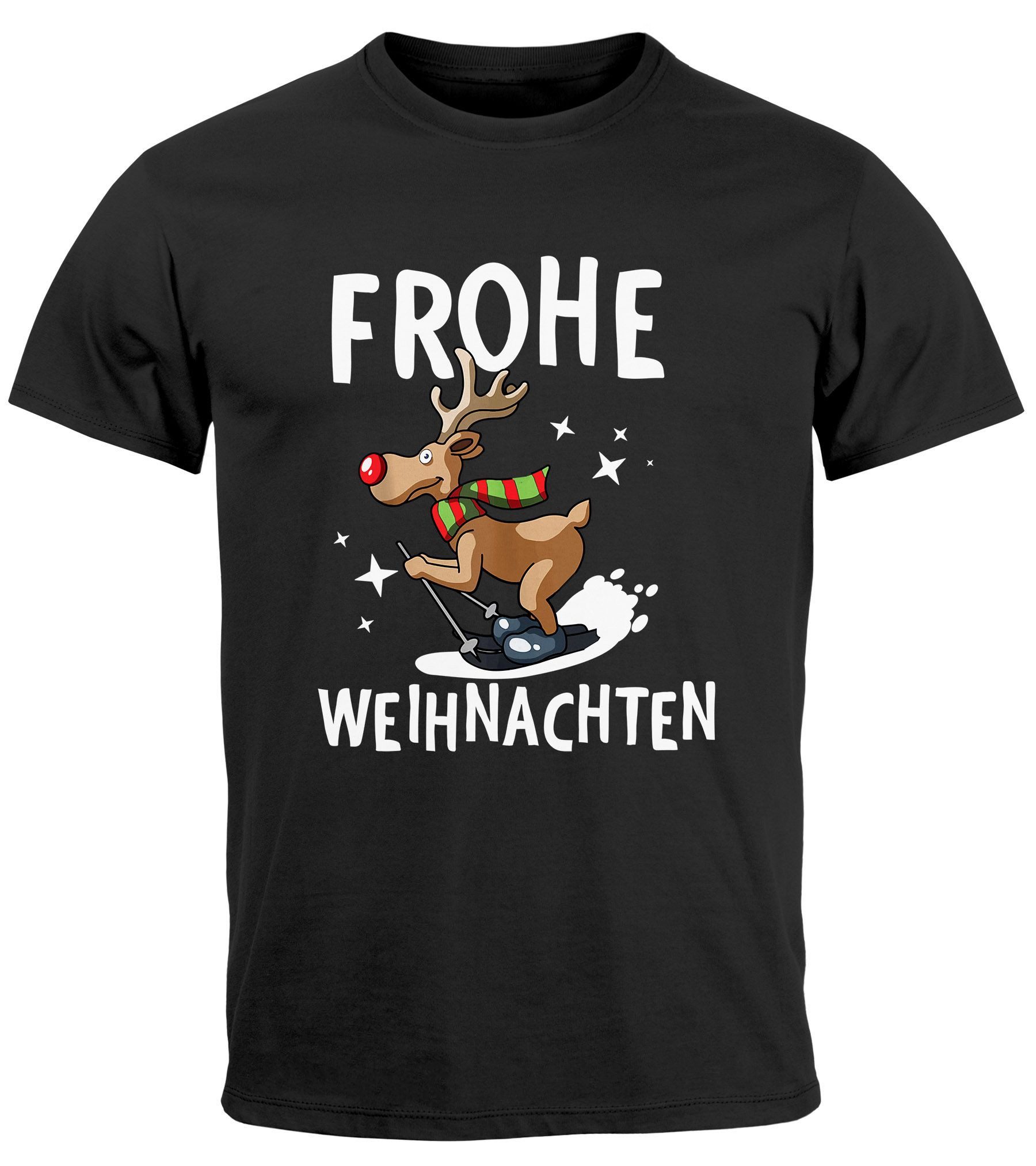MoonWorks Print-Shirt Herren T-Shirt Frohe Weihnachten Lustig Weihnachtsshi günstig online kaufen