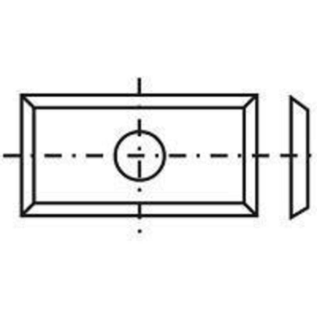 Tigra Wendeplattenfräser Wendeplatte 14 - 19,5x9x1,5mm T04F 50 Stück