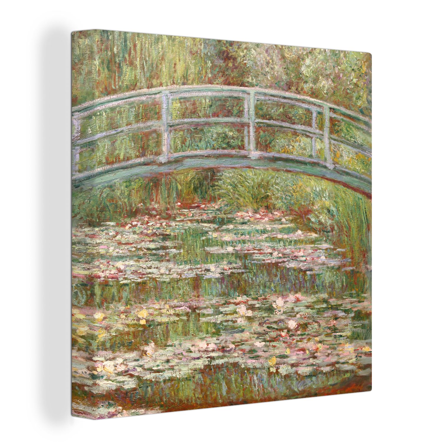 OneMillionCanvasses® Leinwandbild Brücke über einen See günstig online kaufen