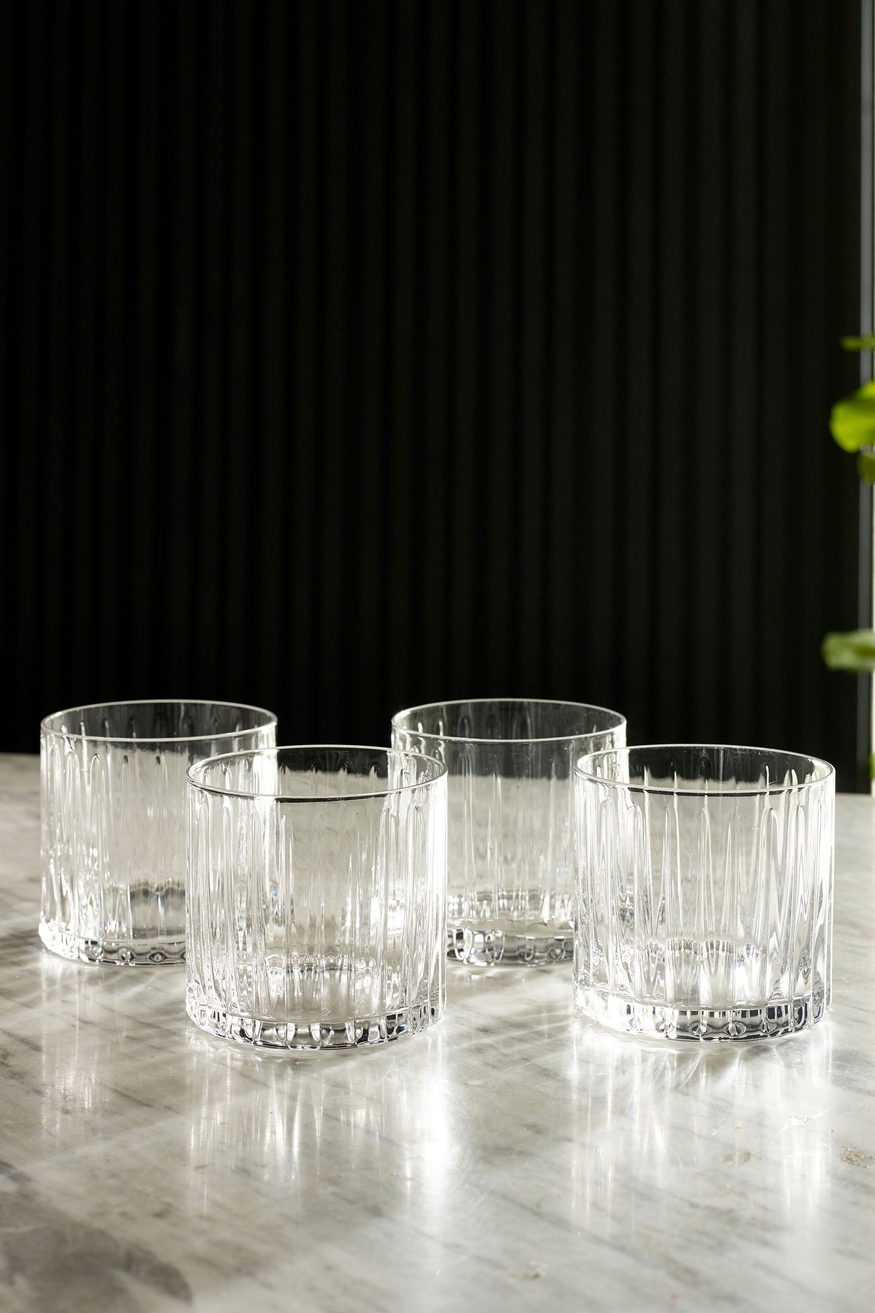 Tumbler-Glas Kurze Trinkgläser Collins, 4er-Set