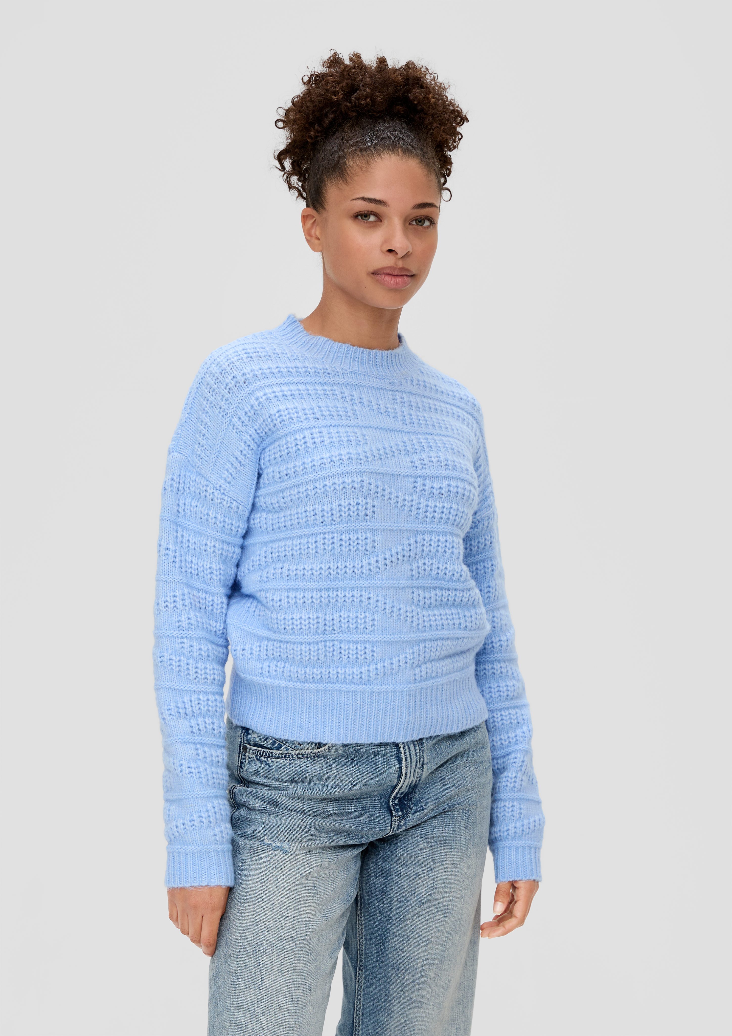 Strickpullover Strickpullover mit Musterstruktur