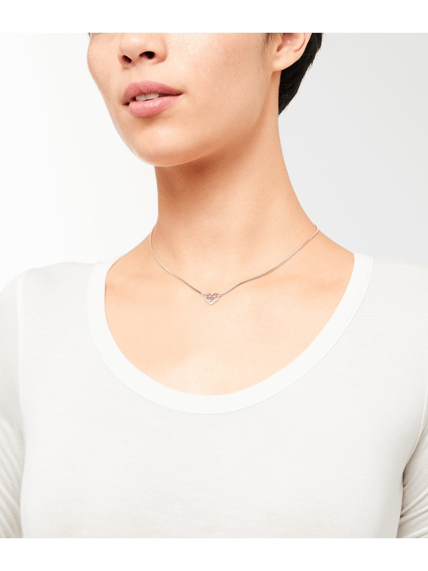 Liebeskind Berlin Edelstahlkette Liebeskind Damen-Kette Edelstahl Herz günstig online kaufen