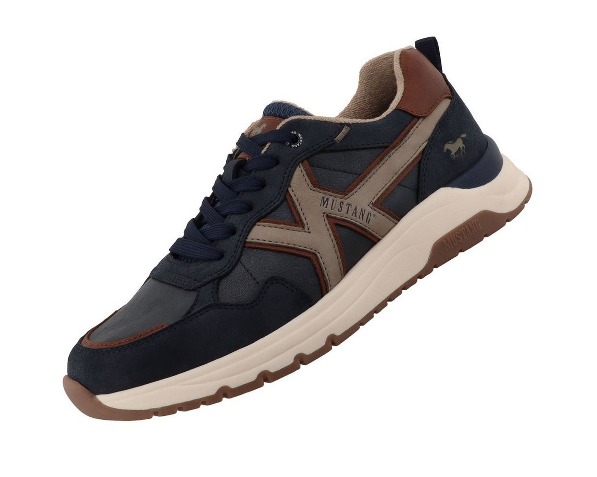 Mustang Shoes 26M0291006-navy Schnürschuh Sportiver Freizeitschuh mit wärmendem Frotteefutter