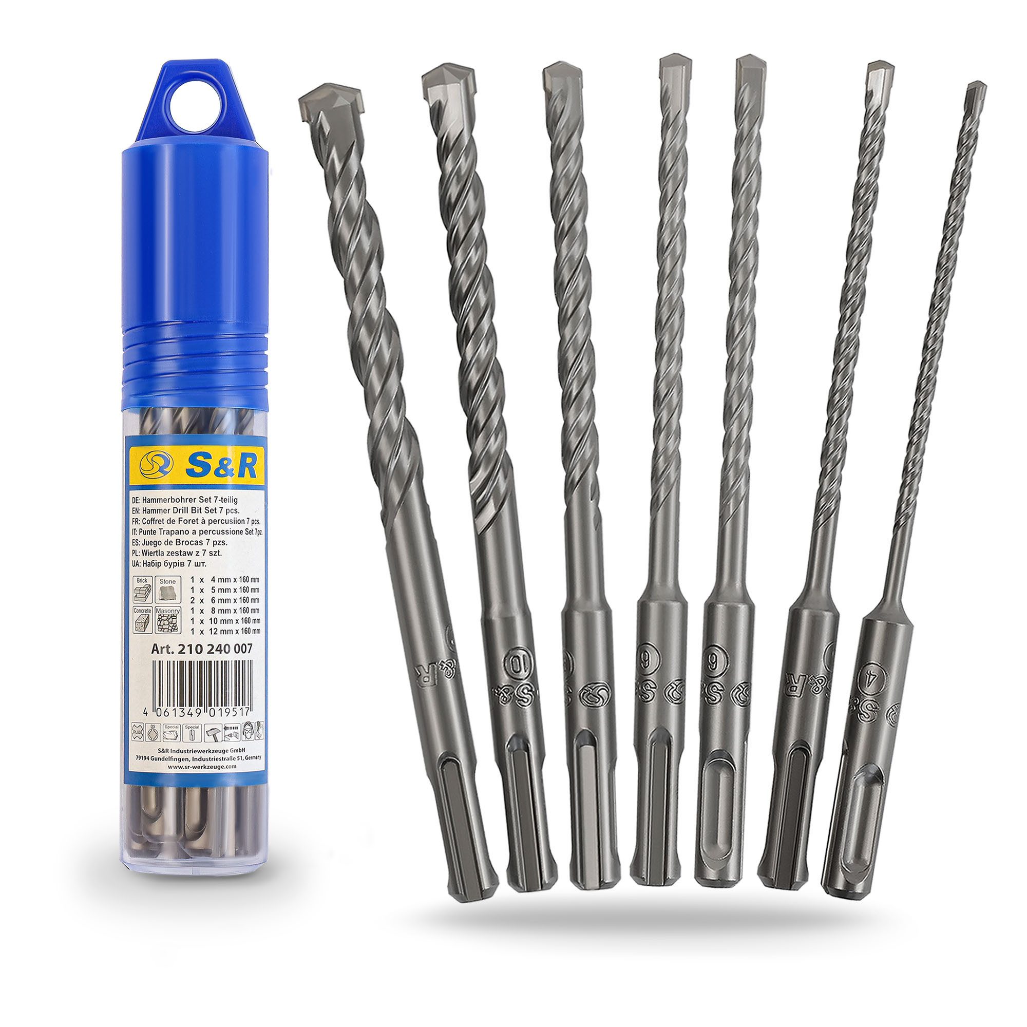 S&R Hammerbohrer Schlagbohrer SDS-Plus in Industriequalität, günstig online kaufen