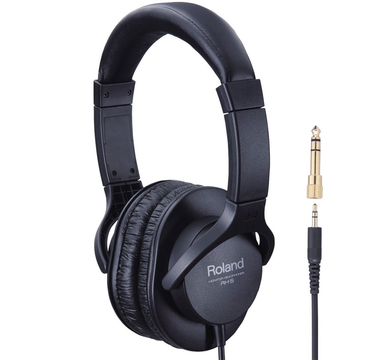 Roland Audio Roland RH-5 Kopfhörer mit Tisch-Stativ Kopfhörer (Große Ohrmuscheln, mit Stativ, geschlossene Bauweise) – Bild 2 von 5