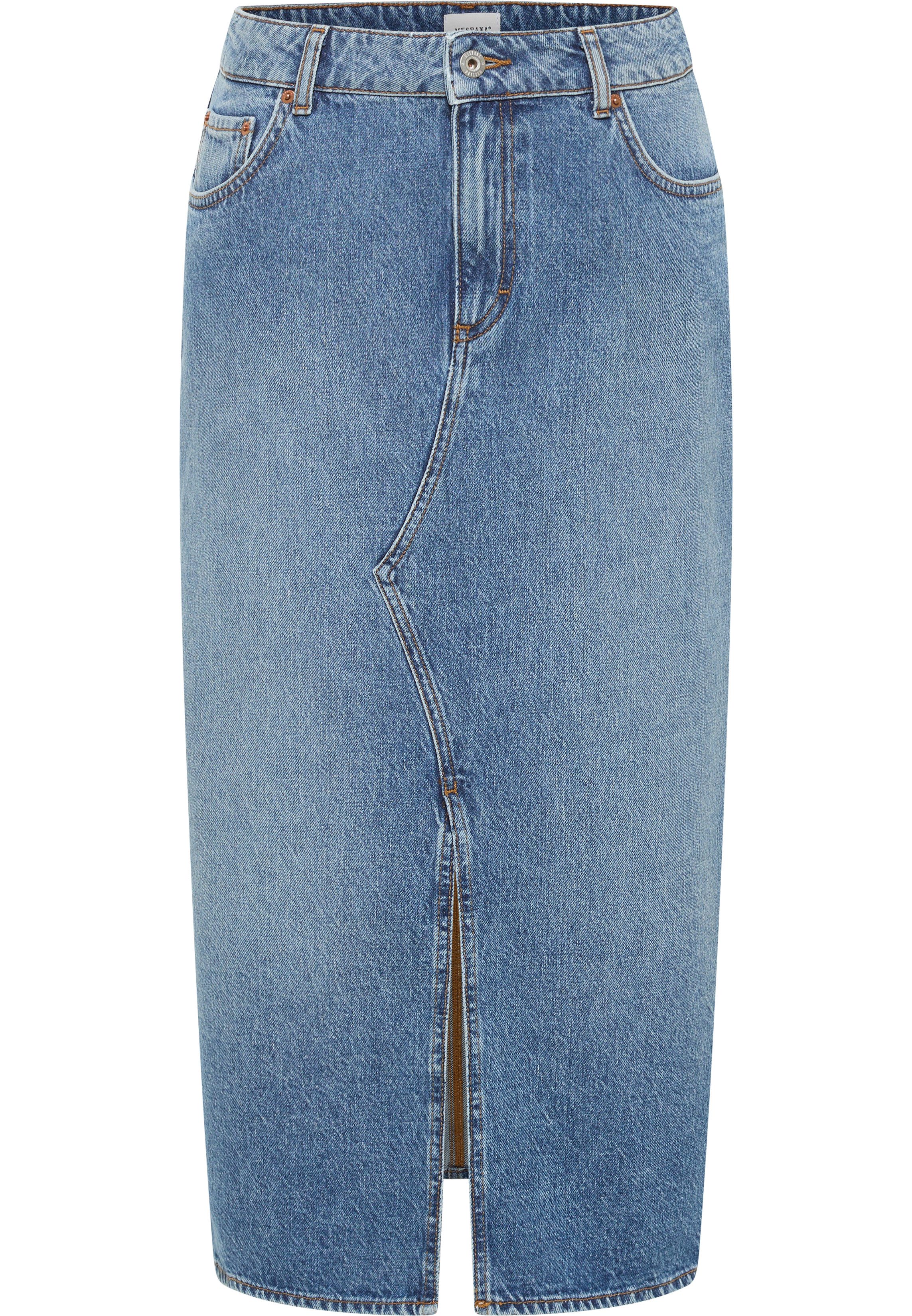 MUSTANG Jeansrock EUREKA Denim mit einem Gehschlitz günstig online kaufen