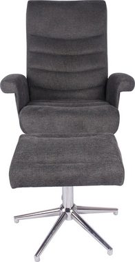 Duo Collection TV-Sessel Markham, mit Hocker und Relaxfunktion, 360 Grad drehbar