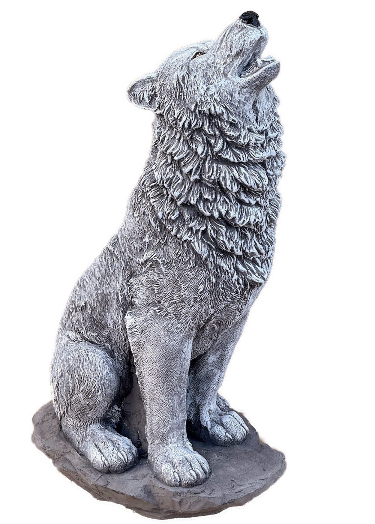 Stone and Style Gartenfigur Steinfigur Wolf gross, frostfest, H.41 cm, 8,2 günstig online kaufen