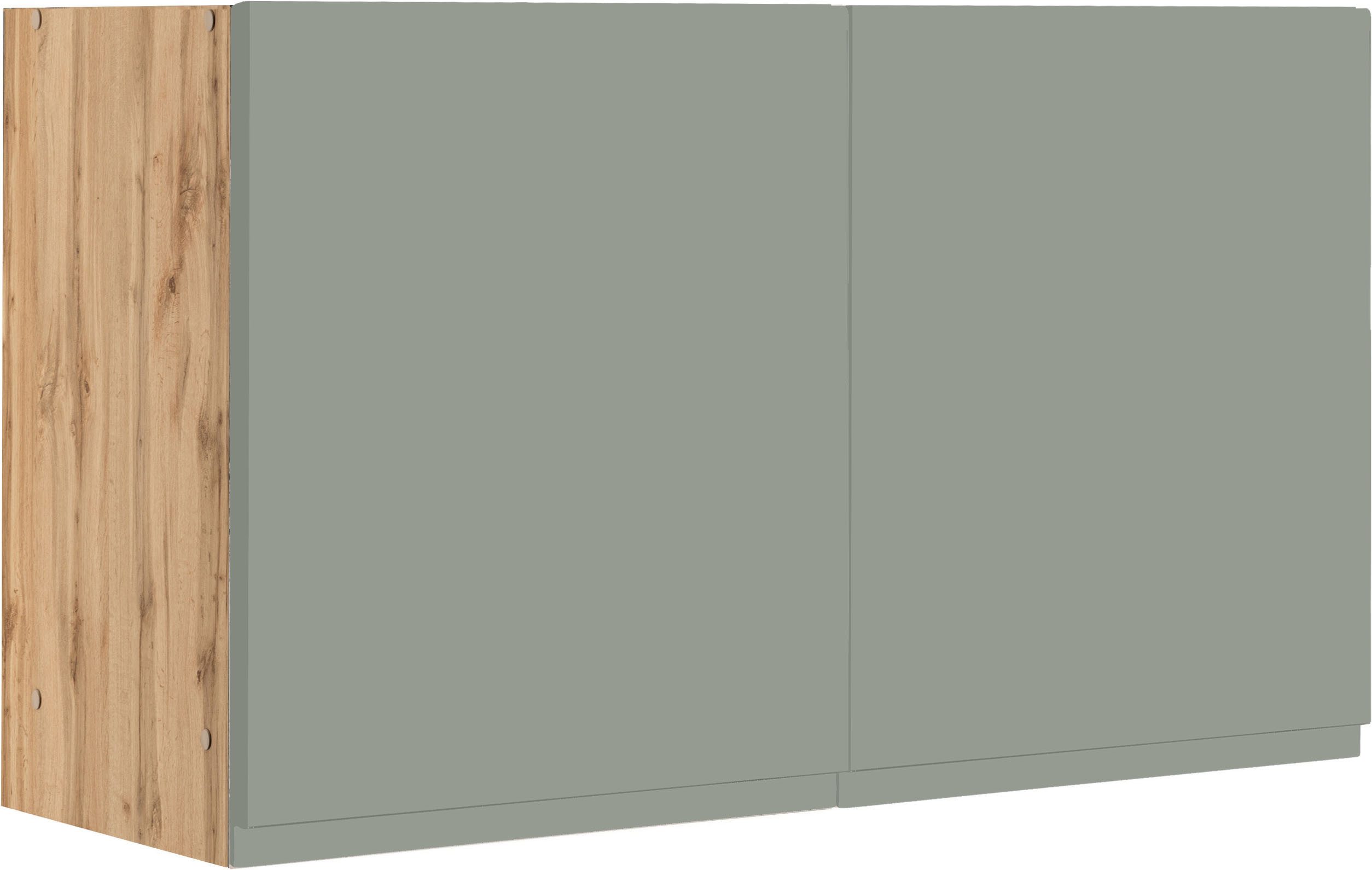 KOCHSTATION Hängeschrank KS-Virginia,neu in verbesserter Ausführung (Stauraum, Softclose) Breite 100 cm, 2 Türen, gedämpfte Scharniere