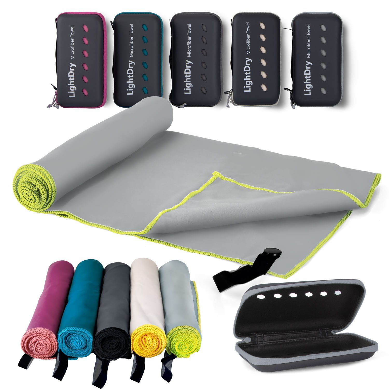 LightDry Sporthandtuch LIGHTDRY Sporthandtuch Mikrofaser, Leicht und Antiba günstig online kaufen