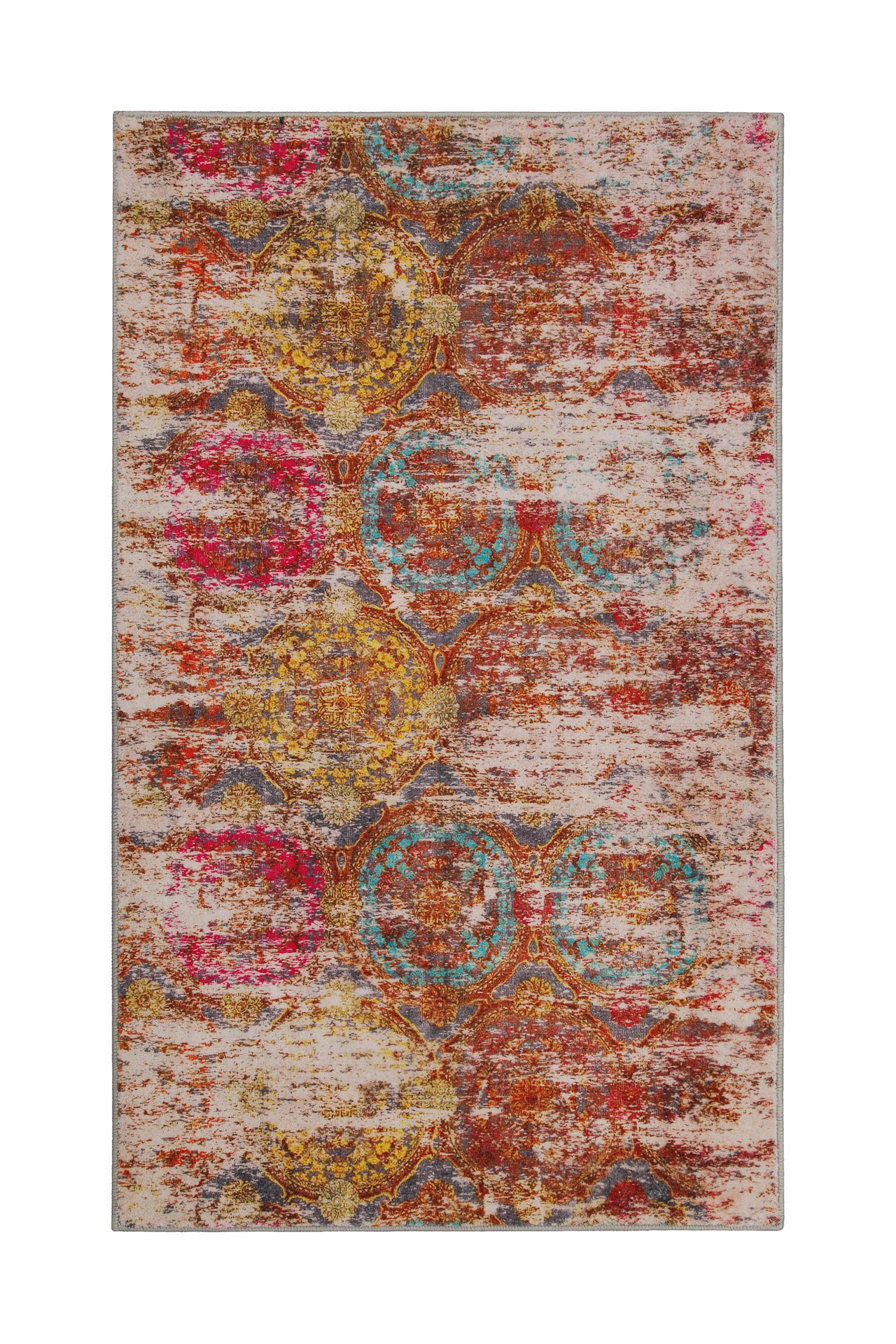 Wecon home Badematte Beach Front, Höhe 0,5 mm, fußbodenheizungsgeeignet, Polyester, rechteckig, Vintage, waschbar, rutschfest, schnell trocknend, robust, Badteppich