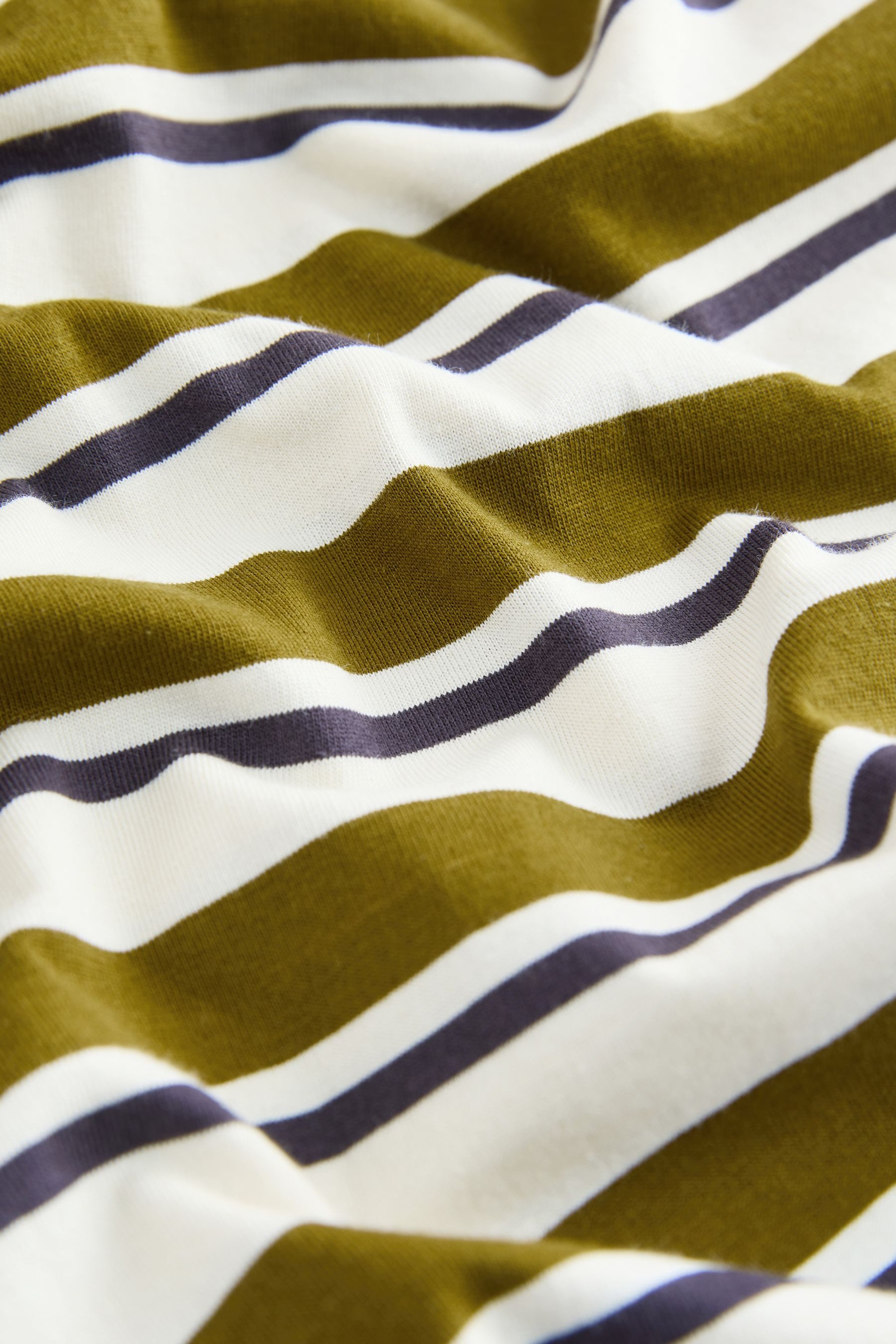 Next Langarmshirt Langärmeliges Rundhals-T-Shirt mit Streifen (1-tlg) günstig online kaufen